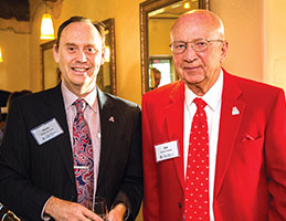 Photo of Shane Burgess and Bob Charles. Link to Robert and Julia Charles story.