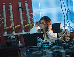 A student doing an experiment. Links to Donor-Advised Funds A student doing an experiment. Links to Donor-Advised Funds