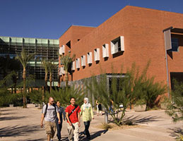 Photo of students walking on campus. Link to Tangible Personal Property.